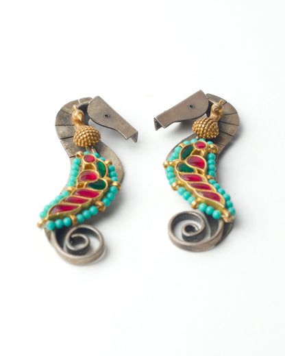 The Adorned Sea Horse Earrings