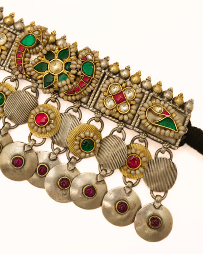 Qila Silver Choker