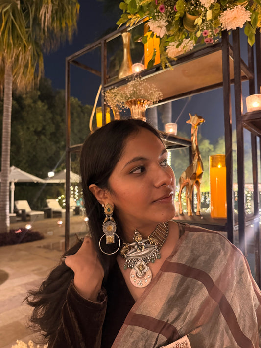 Twin Bird Hoop Earrings